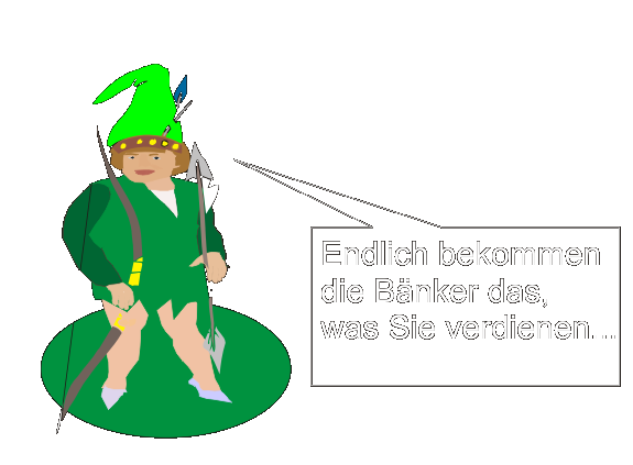 Merkel sagt: "Endlich bekommen die B�nker, was Sie verdienen...