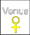Venussymbol für die sieben Kelche im Tiertarot
